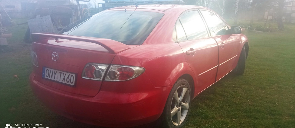 Mazda 6 cena 7000 przebieg: 286000, rok produkcji 2004 z Grodków małe 172